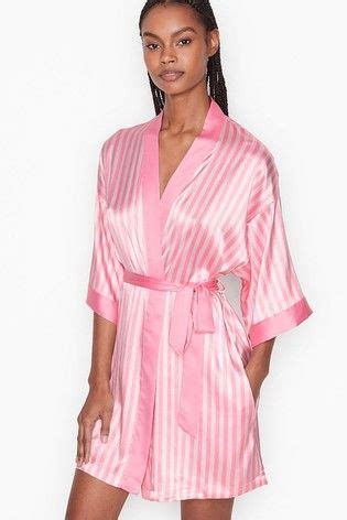 pink victoria secret dressing gown|victoria secret pink silk robe.